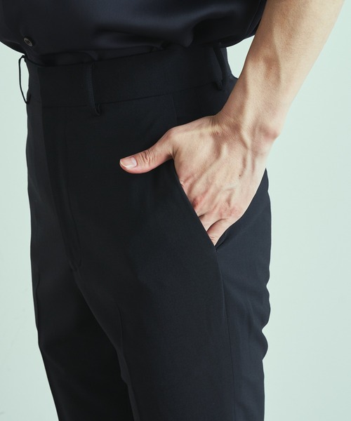 Lui's（ルイス）の「【2×2 セットアップシリーズ 21Summer】 ベーシックスリムトラウザー（スラックス・メンズ・ブラック/パープル/ブルーグリーン・SMALL/MEDIUM）」の17枚目の写真