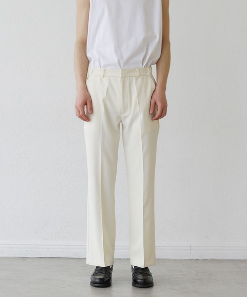 ASTRONOMY（アストロノミー）の「センタープレス足長ストレートスラックス（スラックス・メンズ・ブラック/ブラウン/アイボリー・M/L）」の18枚目の写真