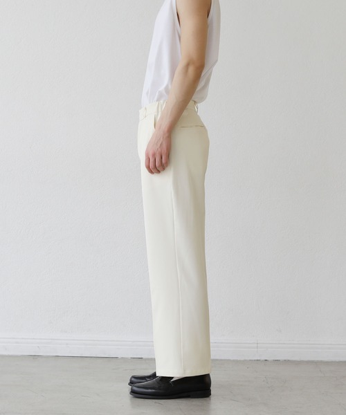 ASTRONOMY（アストロノミー）の「センタープレス足長ストレートスラックス（スラックス・メンズ・ブラック/ブラウン/アイボリー・M/L）」の16枚目の写真