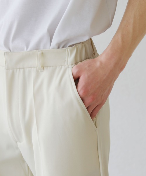 ASTRONOMY（アストロノミー）の「センタープレス足長ストレートスラックス（スラックス・メンズ・ブラック/ブラウン/アイボリー・M/L）」の9枚目の写真