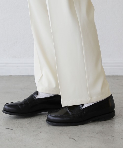 ASTRONOMY（アストロノミー）の「センタープレス足長ストレートスラックス（スラックス・メンズ・ブラック/ブラウン/アイボリー・M/L）」の11枚目の写真