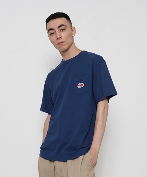 XLARGE(エクストララージ)の「S/S POCKET TEE LOGO MARK(Tシャツ/カットソー・メンズ・ブラック/ホワイト/ネイビー・M/XL/L/S)」の13枚目の写真