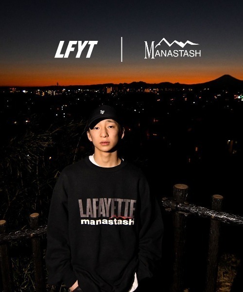 MANASTASH（マナスタッシュ）の「MANASTASH×LFYT/マナスタッシュ×エルエフワイティー　HEMP LOGO CREW SWEAT ヘンプロゴスウェット（スウェット・メンズ・ブラック/カーキ/ラベンダー・MEDIUM/LARGE/X-LARGE）」の2枚目の写真