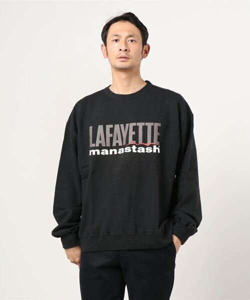 MANASTASH（マナスタッシュ）の「MANASTASH×LFYT/マナスタッシュ×エルエフワイティー　HEMP LOGO CREW SWEAT ヘンプロゴスウェット（スウェット・メンズ・ブラック/カーキ/ラベンダー・MEDIUM/LARGE/X-LARGE）」の21枚目の写真
