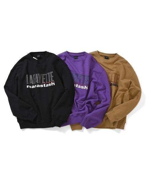 MANASTASH（マナスタッシュ）の「MANASTASH×LFYT/マナスタッシュ×エルエフワイティー　HEMP LOGO CREW SWEAT ヘンプロゴスウェット（スウェット・メンズ・ブラック/カーキ/ラベンダー・MEDIUM/LARGE/X-LARGE）」の4枚目の写真