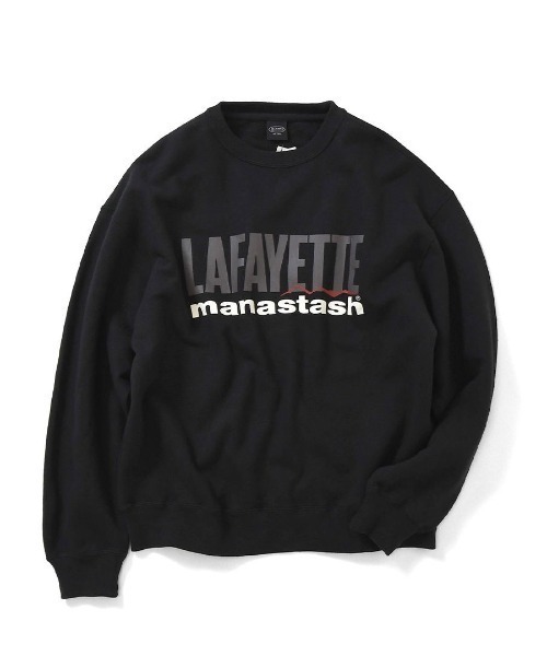 MANASTASH（マナスタッシュ）の「MANASTASH×LFYT/マナスタッシュ×エルエフワイティー　HEMP LOGO CREW SWEAT ヘンプロゴスウェット（スウェット・メンズ・ブラック/カーキ/ラベンダー・MEDIUM/LARGE/X-LARGE）」の6枚目の写真