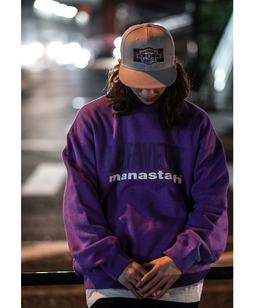 MANASTASH（マナスタッシュ）の「MANASTASH×LFYT/マナスタッシュ×エルエフワイティー　HEMP LOGO CREW SWEAT ヘンプロゴスウェット（スウェット・メンズ・ブラック/カーキ/ラベンダー・MEDIUM/LARGE/X-LARGE）」の15枚目の写真