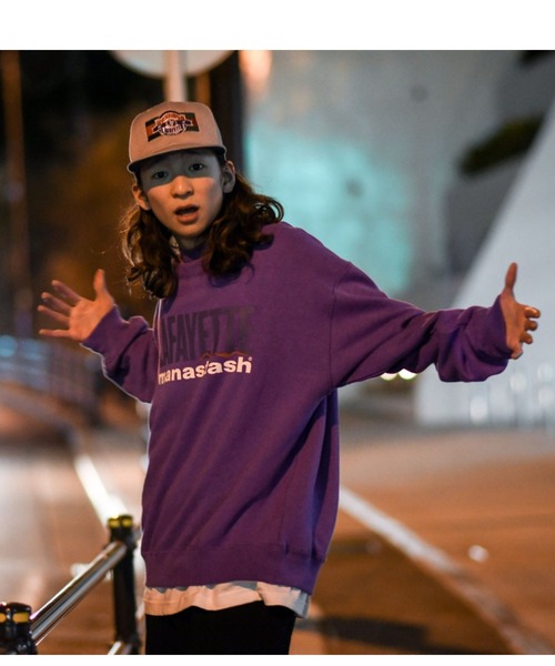 MANASTASH（マナスタッシュ）の「MANASTASH×LFYT/マナスタッシュ×エルエフワイティー　HEMP LOGO CREW SWEAT ヘンプロゴスウェット（スウェット・メンズ・ブラック/カーキ/ラベンダー・MEDIUM/LARGE/X-LARGE）」の16枚目の写真