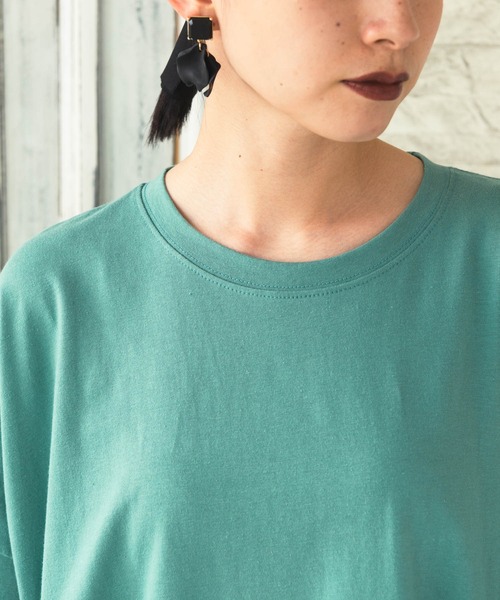 manana suerte（マニャーナスエルテ）の「プレーンカットソーワンピース（ワンピース・レディース・チャコールグレー/ブラック/パープル/グリーン・FREE）」の22枚目の写真