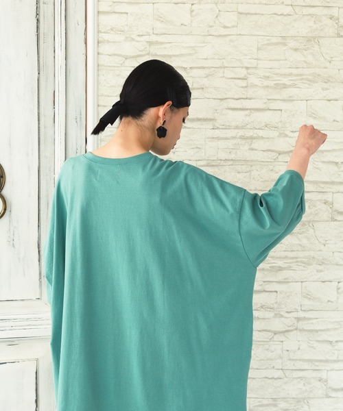 manana suerte（マニャーナスエルテ）の「プレーンカットソーワンピース（ワンピース・レディース・チャコールグレー/ブラック/パープル/グリーン・FREE）」の13枚目の写真