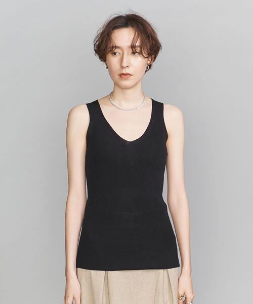 BEAUTY&YOUTH UNITED ARROWS（ビューティーアンドユースユナイテッドアローズ）の「BY リブキャミソールニット -ウォッシャブル-（キャミソール・レディース・ブラック/モカ/イエロー・FREE）」の10枚目の写真