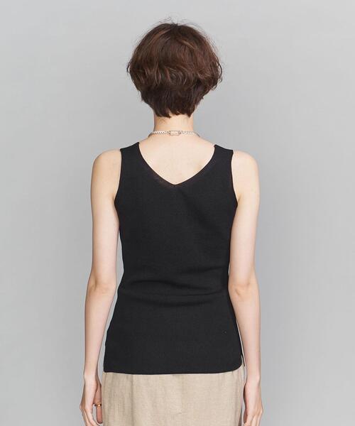 BEAUTY&YOUTH UNITED ARROWS（ビューティーアンドユースユナイテッドアローズ）の「BY リブキャミソールニット -ウォッシャブル-（キャミソール・レディース・ブラック/モカ/イエロー・FREE）」の4枚目の写真