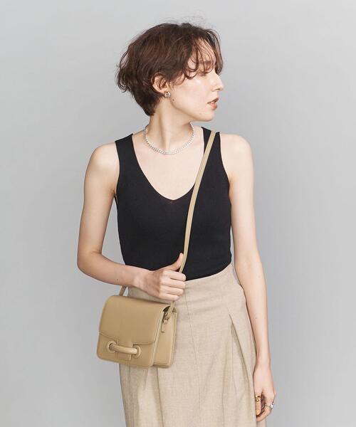 BEAUTY&YOUTH UNITED ARROWS（ビューティーアンドユースユナイテッドアローズ）の「BY リブキャミソールニット -ウォッシャブル-（キャミソール・レディース・ブラック/モカ/イエロー・FREE）」の5枚目の写真