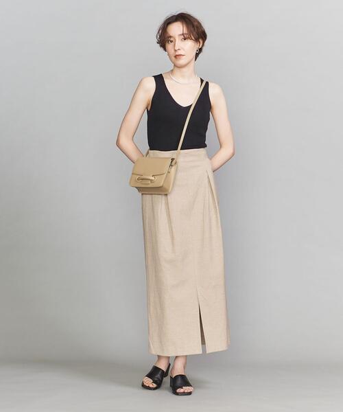 BEAUTY&YOUTH UNITED ARROWS（ビューティーアンドユースユナイテッドアローズ）の「BY リブキャミソールニット -ウォッシャブル-（キャミソール・レディース・ブラック/モカ/イエロー・FREE）」の9枚目の写真