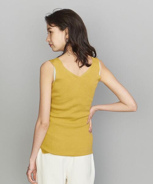 BEAUTY&YOUTH UNITED ARROWS（ビューティーアンドユースユナイテッドアローズ）の「BY リブキャミソールニット -ウォッシャブル-（キャミソール・レディース・ブラック/モカ/イエロー・FREE）」の12枚目の写真