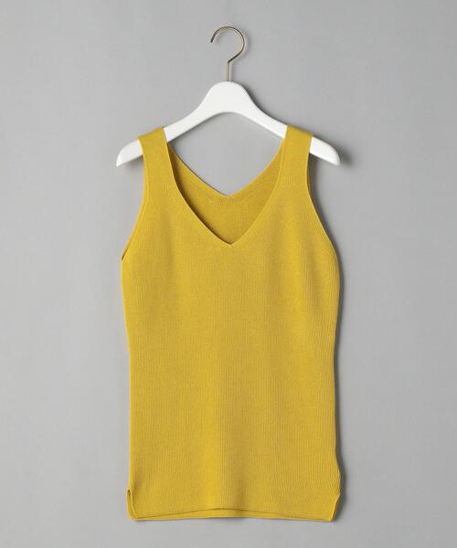 BEAUTY&YOUTH UNITED ARROWS（ビューティーアンドユースユナイテッドアローズ）の「BY リブキャミソールニット -ウォッシャブル-（キャミソール・レディース・ブラック/モカ/イエロー・FREE）」の6枚目の写真