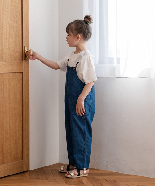 GLOBAL WORK（グローバルワーク）の「【キッズ】BIGカラーフリルT5分袖/942200（Tシャツ/カットソー・キッズ・チャコールグレー/ホワイト系その他2/オフホワイト・110cm/100cm/120cm/130cm/140cm/150cm/160cm）」の13枚目の写真