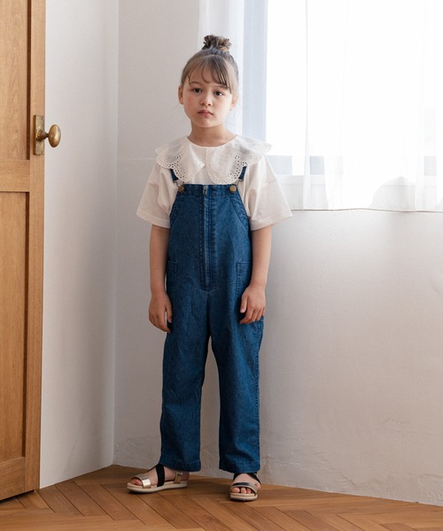 GLOBAL WORK（グローバルワーク）の「【キッズ】BIGカラーフリルT5分袖/942200（Tシャツ/カットソー・キッズ・チャコールグレー/ホワイト系その他2/オフホワイト・110cm/100cm/120cm/130cm/140cm/150cm/160cm）」の14枚目の写真