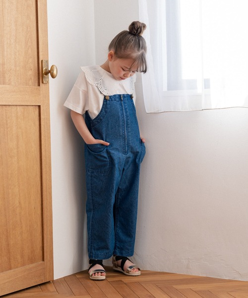 GLOBAL WORK（グローバルワーク）の「【キッズ】BIGカラーフリルT5分袖/942200（Tシャツ/カットソー・キッズ・チャコールグレー/ホワイト系その他2/オフホワイト・110cm/100cm/120cm/130cm/140cm/150cm/160cm）」の15枚目の写真