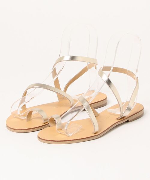 NICOLAS LAINAS（ニコラスライナス）の「【NICOLAS LAINAS/ニコラスライナス】レザーストラップ　ヌーディサンダル（サンダル・レディース・ブラック/ゴールド/ブラウン・38/37/36）」の3枚目の写真