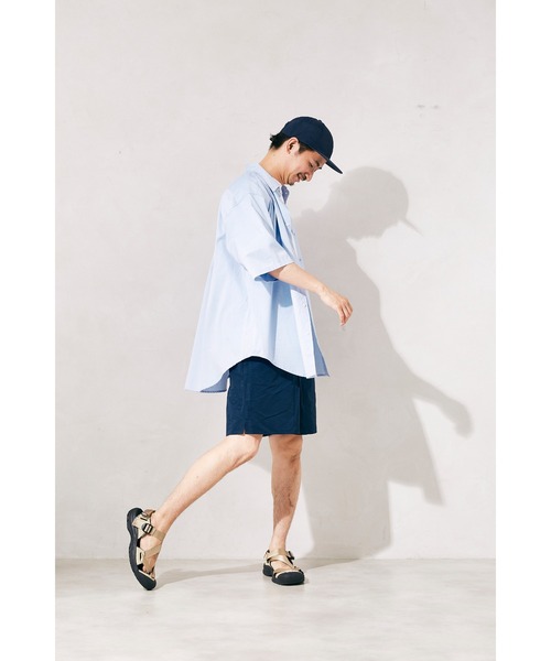 JOURNAL STANDARD relume（ジャーナルスタンダード　レリューム）の「ビッグシルエット ボタンダウンストライプシャツ（シャツ/ブラウス・メンズ・ライトブルー/ネイビー/サックスブルー/ブルー/ダークブルー・MEDIUM/LARGE）」の21枚目の写真