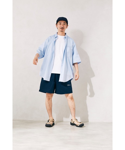 JOURNAL STANDARD relume（ジャーナルスタンダード　レリューム）の「ビッグシルエット ボタンダウンストライプシャツ（シャツ/ブラウス・メンズ・ライトブルー/ネイビー/サックスブルー/ブルー/ダークブルー・MEDIUM/LARGE）」の22枚目の写真