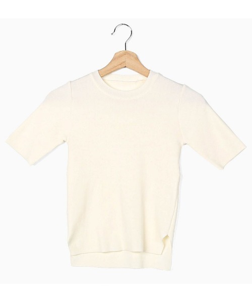 merongshop（メロンショップ）の「MERONGSHOP パステルマカロンニットT（Tシャツ/カットソー・レディース・スカイブルー/ブラック/ピンク/イエロー/アイボリー/ブルー・FREE）」の11枚目の写真