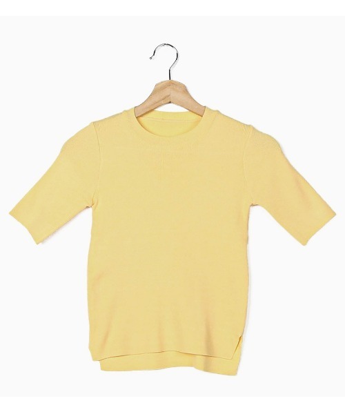 merongshop（メロンショップ）の「MERONGSHOP パステルマカロンニットT（Tシャツ/カットソー・レディース・スカイブルー/ブラック/ピンク/イエロー/アイボリー/ブルー・FREE）」の22枚目の写真