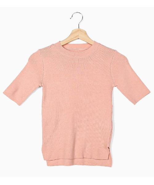 merongshop（メロンショップ）の「MERONGSHOP パステルマカロンニットT（Tシャツ/カットソー・レディース・スカイブルー/ブラック/ピンク/イエロー/アイボリー/ブルー・FREE）」の9枚目の写真