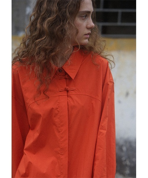 chuclla(チュクラ)の「【LeonoraYang】Washed cotton shirt chw1517(シャツ/ブラウス・レディース・オレンジ・S/M/L)」の6枚目の写真
