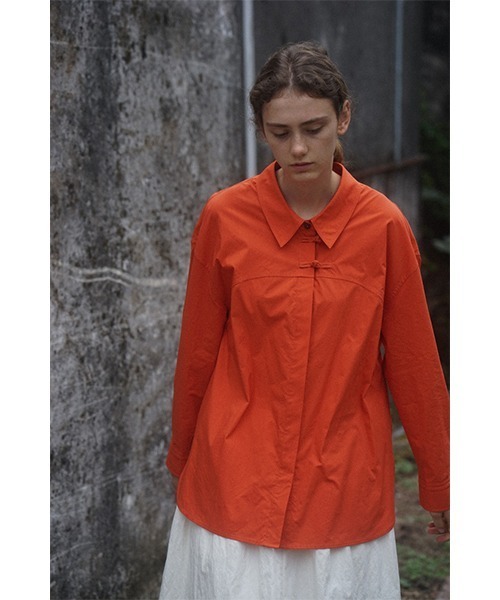 chuclla(チュクラ)の「【LeonoraYang】Washed cotton shirt chw1517(シャツ/ブラウス・レディース・オレンジ・S/M/L)」の10枚目の写真