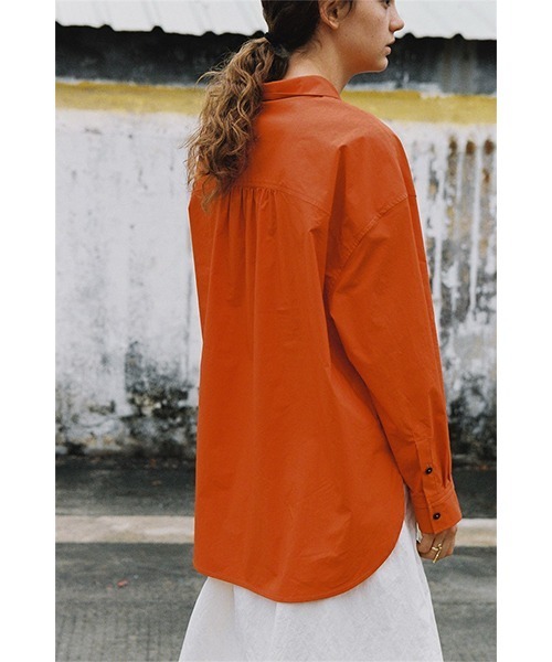 chuclla(チュクラ)の「【LeonoraYang】Washed cotton shirt chw1517(シャツ/ブラウス・レディース・オレンジ・S/M/L)」の13枚目の写真