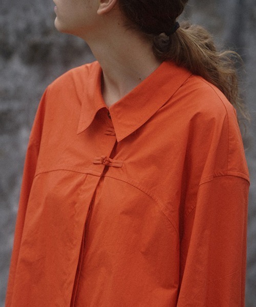 chuclla(チュクラ)の「【LeonoraYang】Washed cotton shirt chw1517(シャツ/ブラウス・レディース・オレンジ・S/M/L)」の16枚目の写真