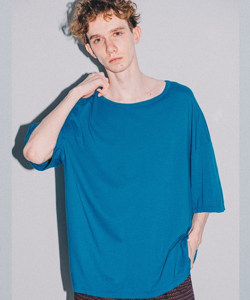 VIRGOwearworks(ヴァルゴウェアワークス)の「PERFECTION 21(BIG) SUN(Tシャツ/カットソー・メンズ・オレンジ/アクア・2/3)」の2枚目の写真