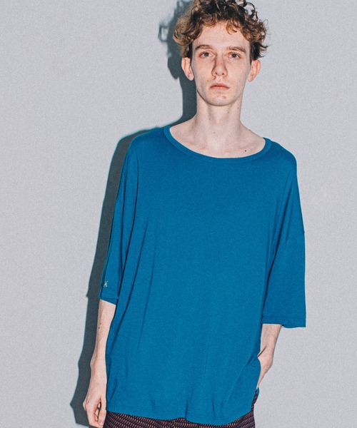 VIRGOwearworks(ヴァルゴウェアワークス)の「PERFECTION 21(BIG) SUN(Tシャツ/カットソー・メンズ・オレンジ/アクア・2/3)」の4枚目の写真