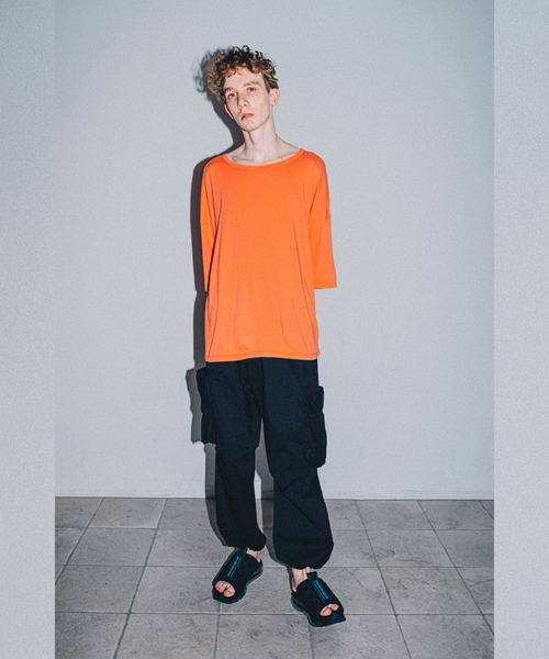 VIRGOwearworks(ヴァルゴウェアワークス)の「PERFECTION 21(BIG) SUN(Tシャツ/カットソー・メンズ・オレンジ/アクア・2/3)」の7枚目の写真