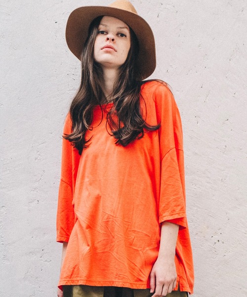 VIRGOwearworks(ヴァルゴウェアワークス)の「PERFECTION 21(BIG) SUN(Tシャツ/カットソー・メンズ・オレンジ/アクア・2/3)」の15枚目の写真
