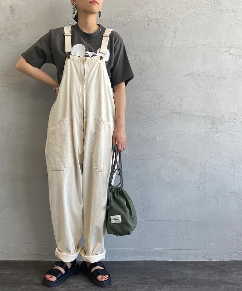 JAPAN BLUE JEANS（ジャパンブルージーンズ）の「[JAPAN BLUE/ジャパンブルー] シェフオーバーオール（サロペット/オーバーオール・レディース・オフホワイト/インディゴブルー・L/M/S/XS）」の18枚目の写真