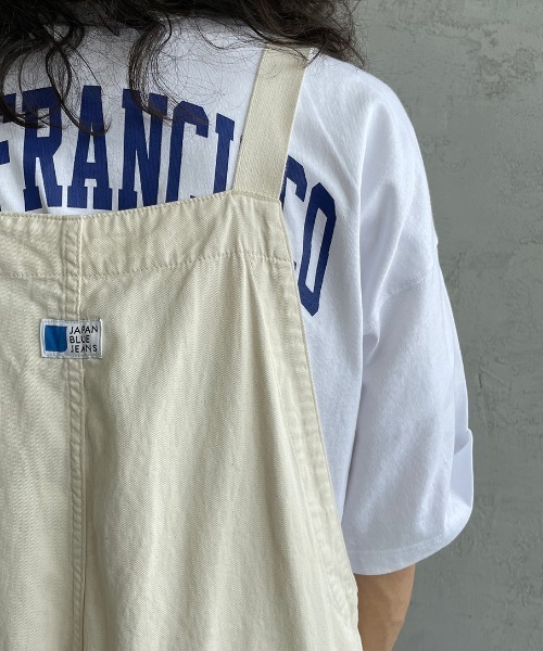 JAPAN BLUE JEANS（ジャパンブルージーンズ）の「[JAPAN BLUE/ジャパンブルー] シェフオーバーオール（サロペット/オーバーオール・レディース・オフホワイト/インディゴブルー・L/M/S/XS）」の5枚目の写真