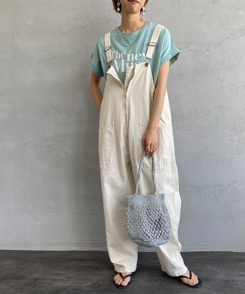 JAPAN BLUE JEANS（ジャパンブルージーンズ）の「[JAPAN BLUE/ジャパンブルー] シェフオーバーオール（サロペット/オーバーオール・レディース・オフホワイト/インディゴブルー・L/M/S/XS）」の22枚目の写真