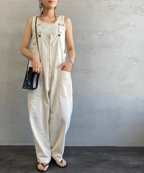 JAPAN BLUE JEANS（ジャパンブルージーンズ）の「[JAPAN BLUE/ジャパンブルー] シェフオーバーオール（サロペット/オーバーオール・レディース・オフホワイト/インディゴブルー・L/M/S/XS）」の21枚目の写真