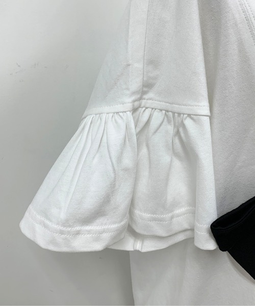 PICCIN(ピッチン)の「リボン付カットソー(Tシャツ/カットソー・レディース・ブラック/ベージュ/オフホワイト・M)」の11枚目の写真