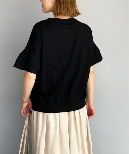 PICCIN(ピッチン)の「リボン付カットソー(Tシャツ/カットソー・レディース・ブラック/ベージュ/オフホワイト・M)」の17枚目の写真