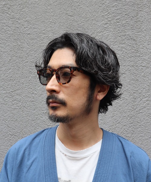 CIAOPANIC(チャオパニック)の「ウェリントンセルフレームグラス(メガネ・メンズ・グリーン系その他2/ブラック・ONE SIZE)」の2枚目の写真