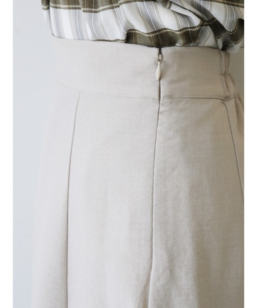 Te chichi（テチチ）の「麻調Aラインフレアスカート（スカート・レディース・ネイビー/オリーブ/ライトベージュ・MEDIUM/SMALL）」の19枚目の写真