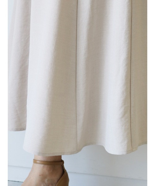 Te chichi（テチチ）の「麻調Aラインフレアスカート（スカート・レディース・ネイビー/オリーブ/ライトベージュ・MEDIUM/SMALL）」の15枚目の写真