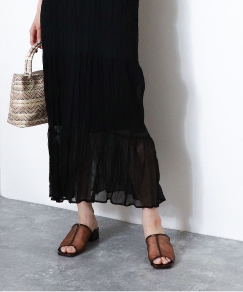 archives（アルシーヴ）の「チュールミュール（サンダル・レディース・ブラック/アイボリー/モカ・MEDIUM/LARGE）」の8枚目の写真