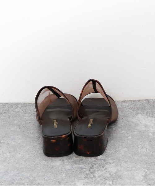 archives（アルシーヴ）の「チュールミュール（サンダル・レディース・ブラック/アイボリー/モカ・MEDIUM/LARGE）」の13枚目の写真