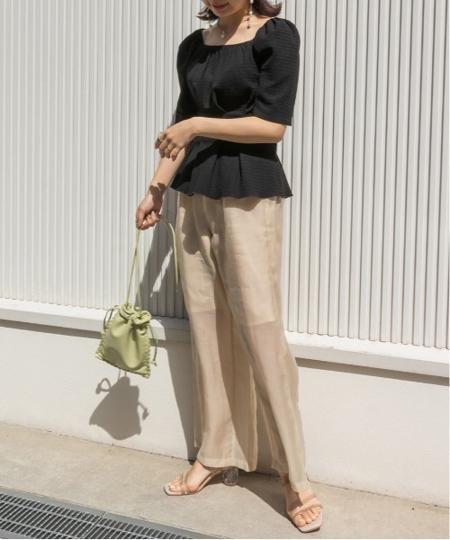 RANDA(ランダ)の「ペプラムカットソー(Tシャツ/カットソー・レディース・ブラック/パープル・FREE)」の10枚目の写真