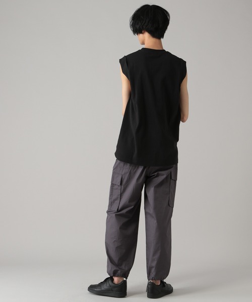 PBLIM（ページボーイリム）の「【PAGEBOYLIM】デザインノースリ（タンクトップ・レディース・オフホワイト/ブラック/パープル・MEDIUM/LARGE）」の18枚目の写真